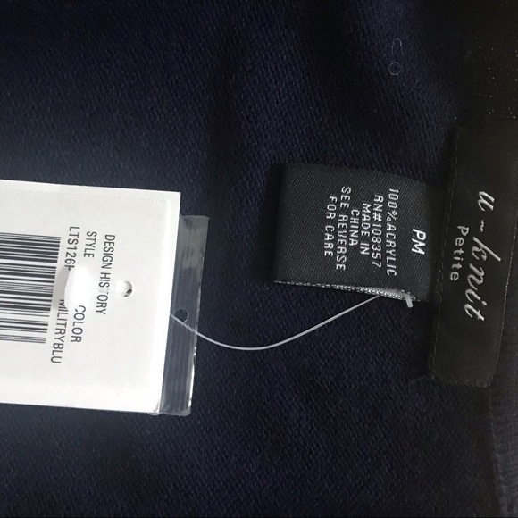 U-knits cardigan Military navy blue Bow rockabilly - Picture 9 of 11